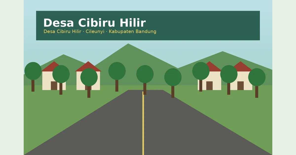 Ilustrasi lingkungan Desa Cibiru Hilir