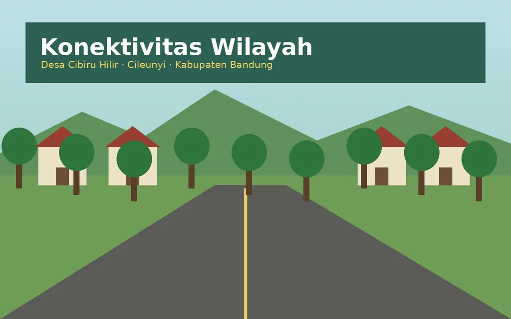 Ilustrasi konektivitas Desa Cibiru Hilir
